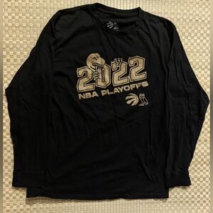 RARE Toronto Raptors x October's Very Own NBA Playoffs 2022 T-shirt Size Large